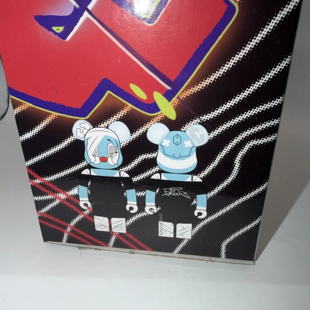 MEDICOM TOY BE@RBRICK Aruta Soup Mordern Art Graffiti 100％‎ & 400％ Open Box